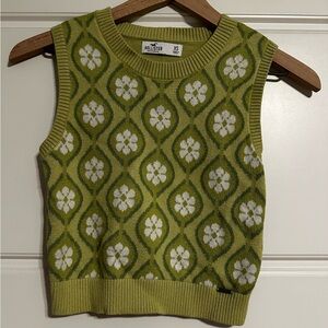 Hollister Floral Sweater Vest